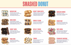 SMASHED Menu – Yonutz Donuts and Ice Cream